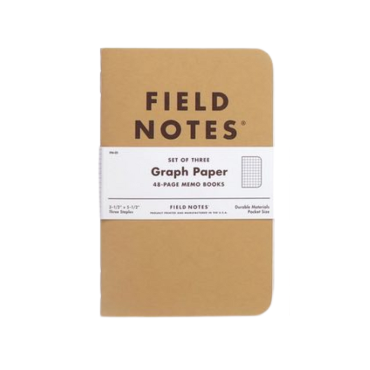 Field Notes Original Kraft 3-Packs - Graph