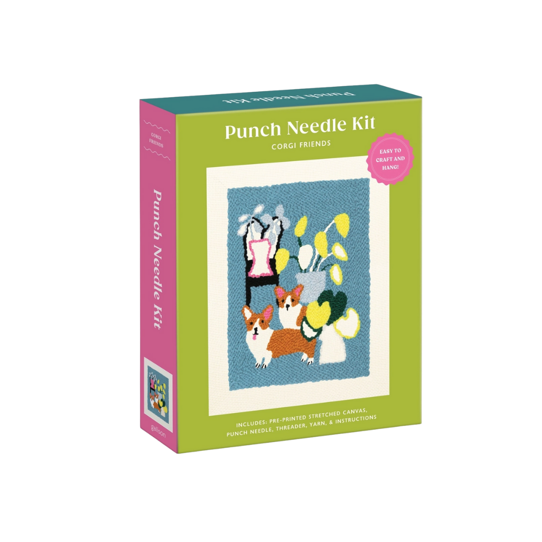 Corgi Friends Punch Needle Kit