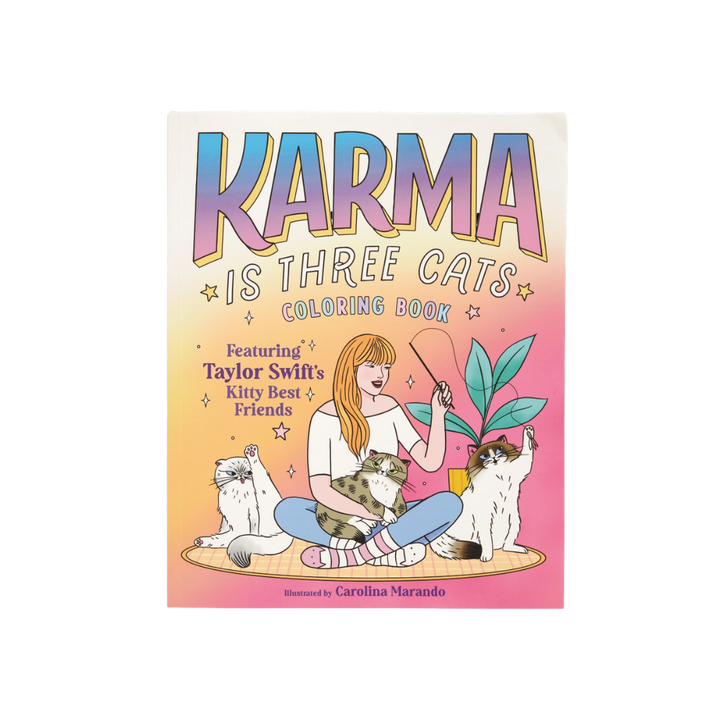 Karma is Three Cats Coloring Book