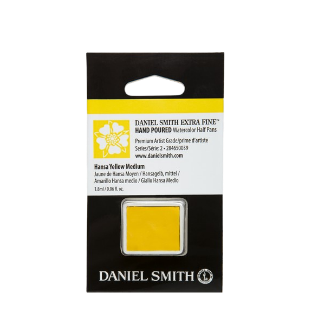 Daniel Smith Hand Poured Watercolor Half Pan — Hansa Yellow Medium