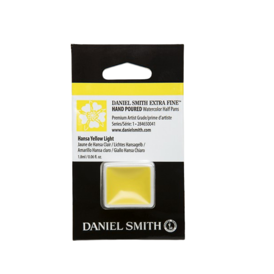 Daniel Smith Hand Poured Watercolor Half Pan — Hansa Yellow Light
