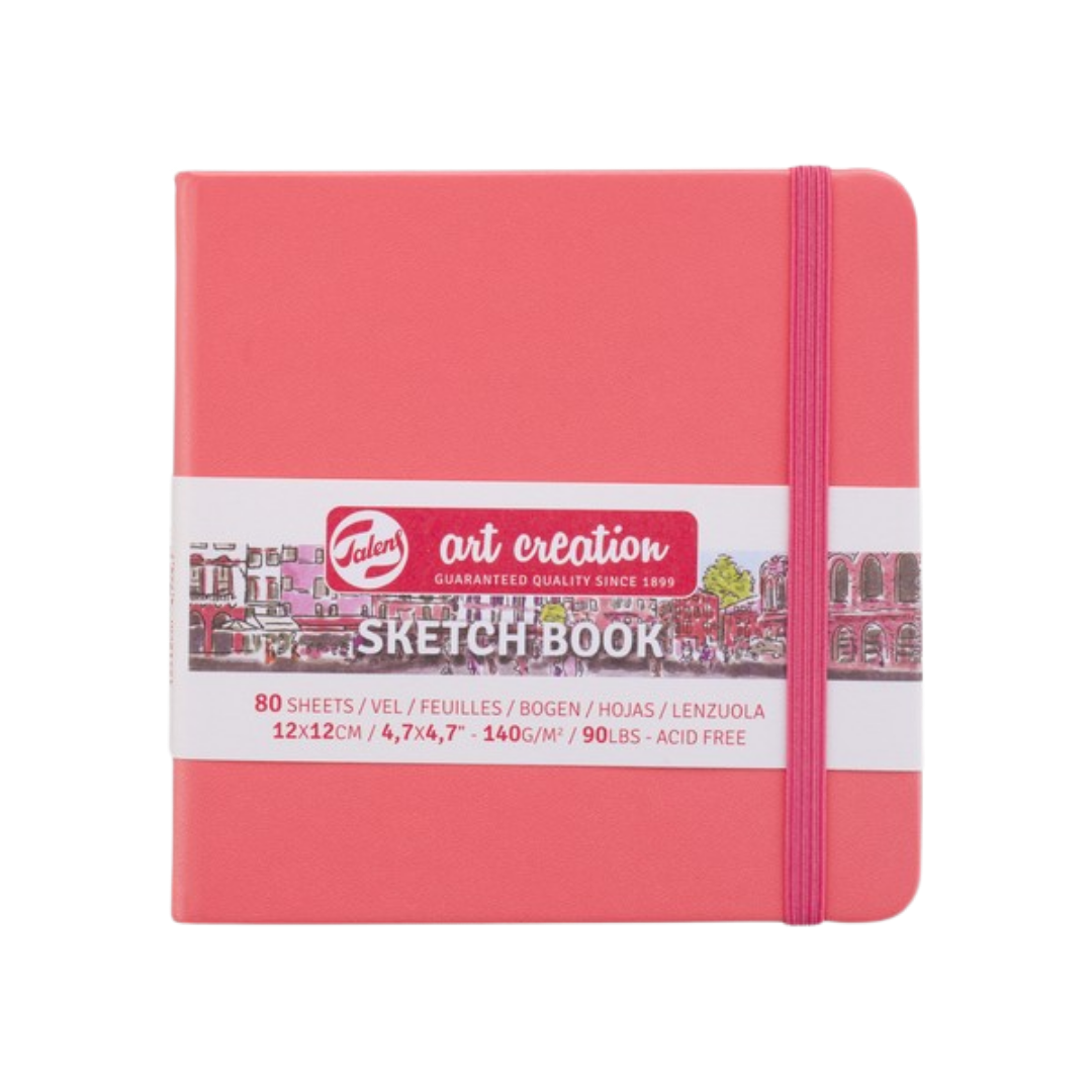 Talens Art Creation Sketchbook — Coral, 4.72 x 4.72 in