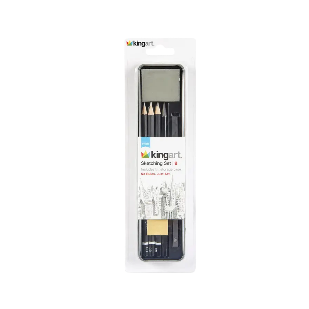 Sketching Tin Set - 9 pc