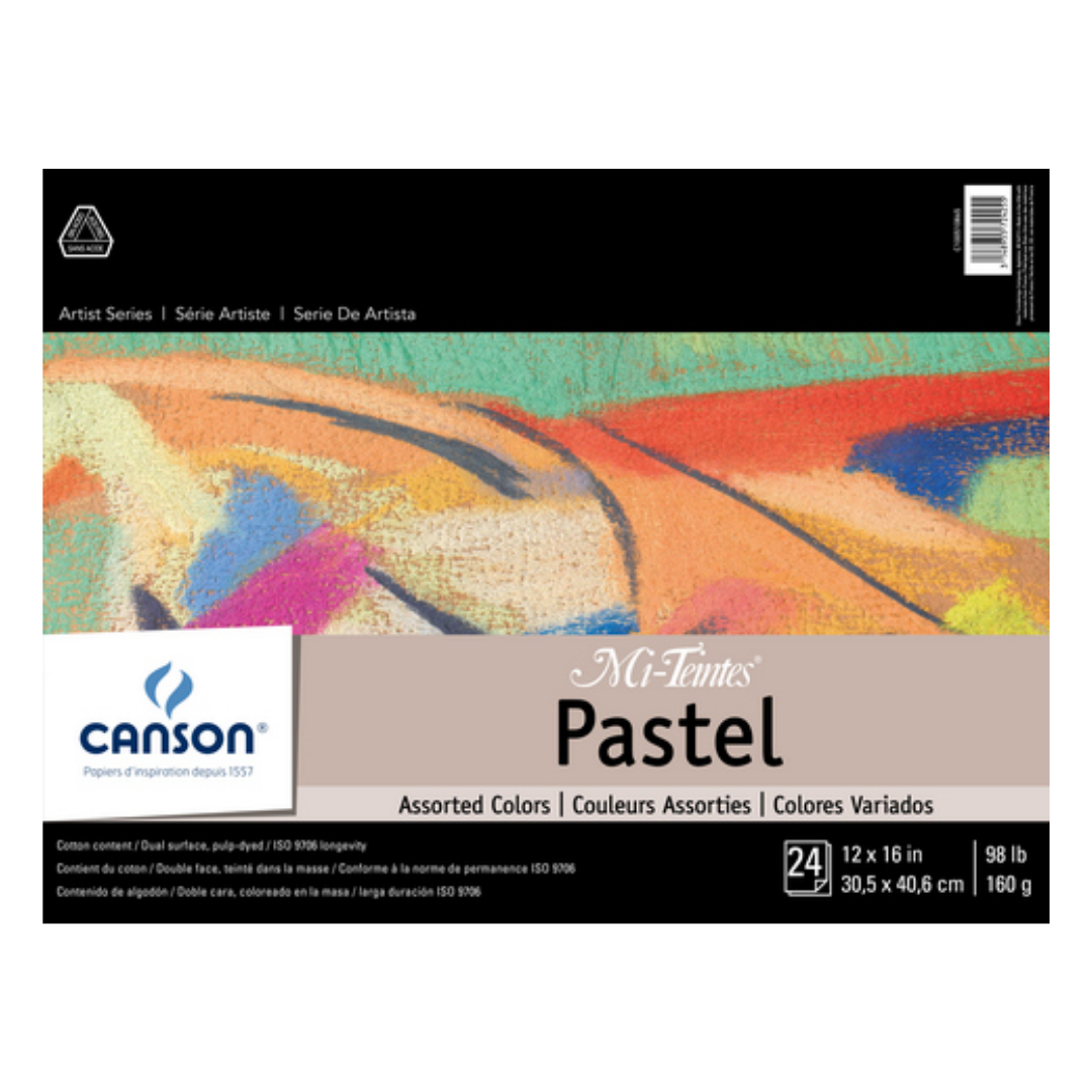 Artist Series Mi-Teintes Pastel Pad — 6 Colors (12" × 16")
