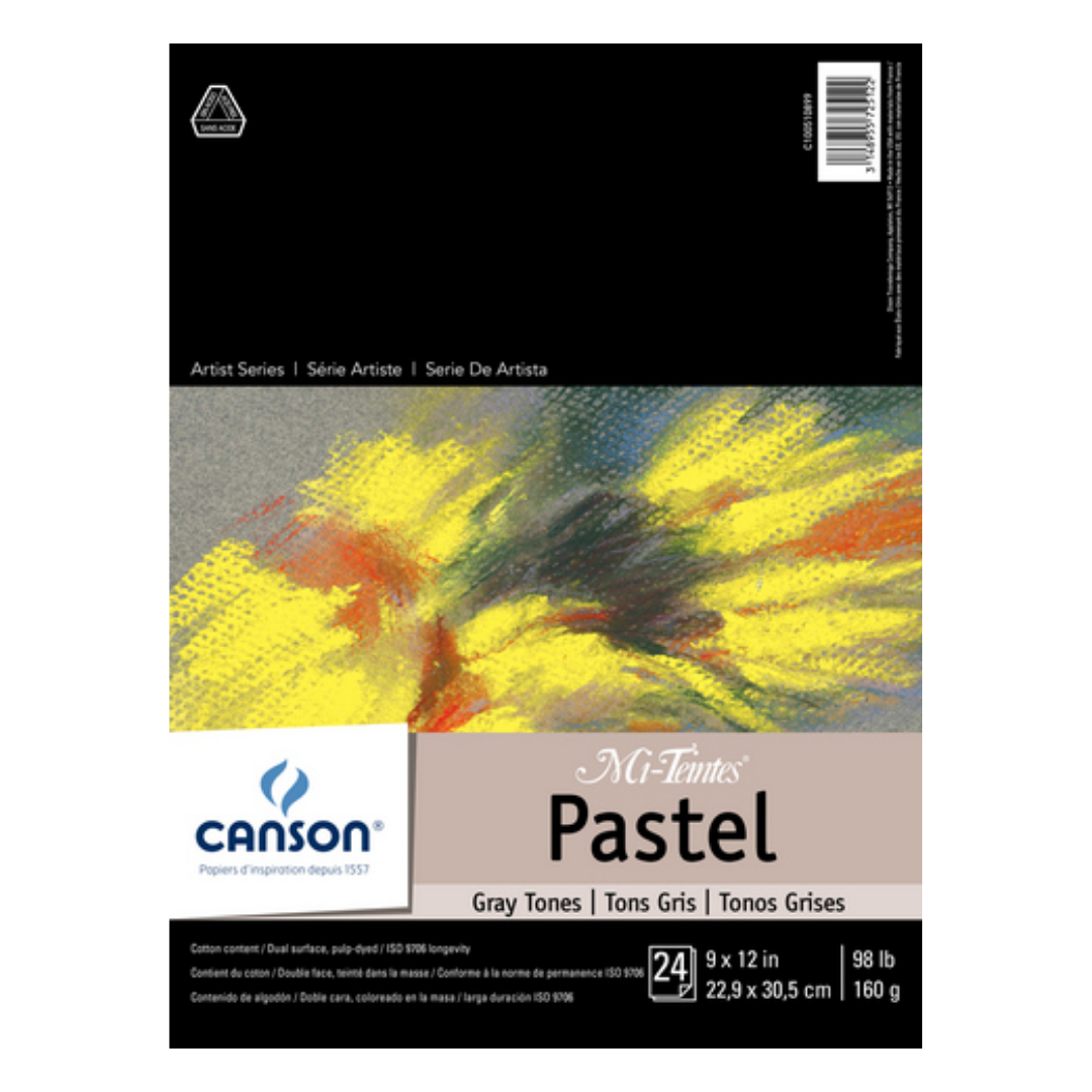 Artist Series Mi-Teintes Gray Pad — 9" × 12"