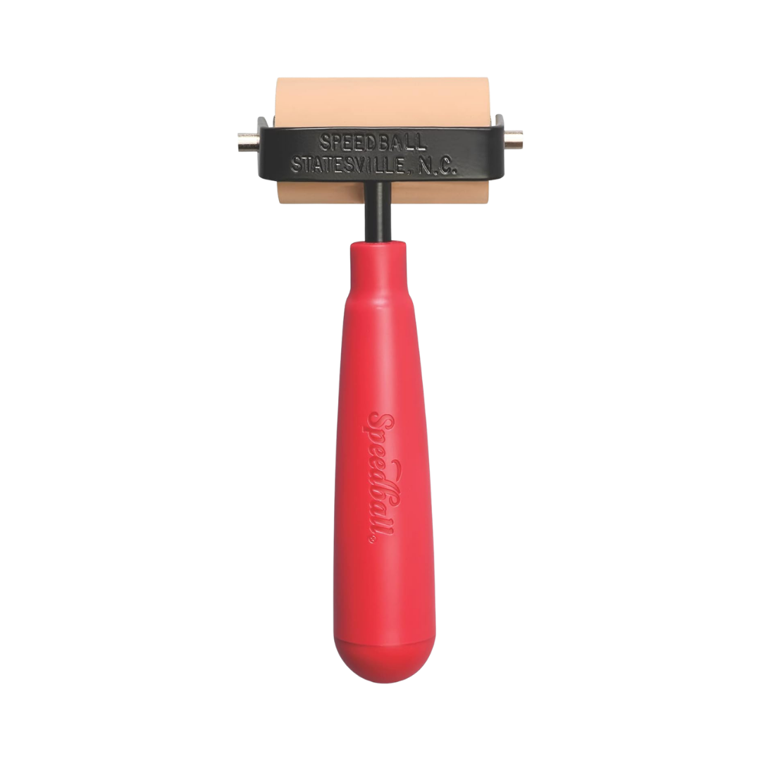 Soft Rubber Brayer – Heavy Duty Steel Frame (Carded) — 2"