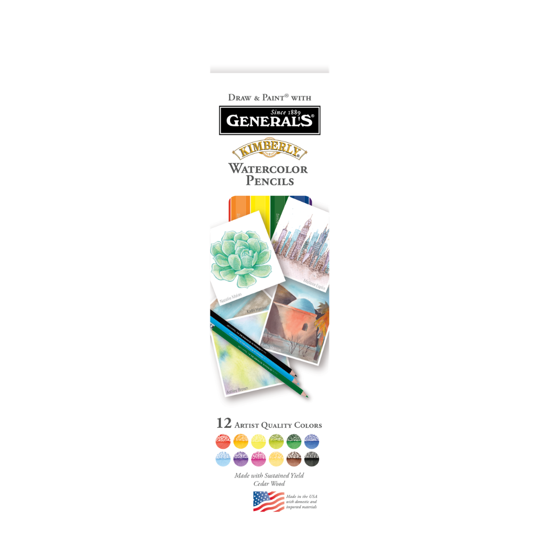 General's Kimberly Watercolor Pencil set of 12