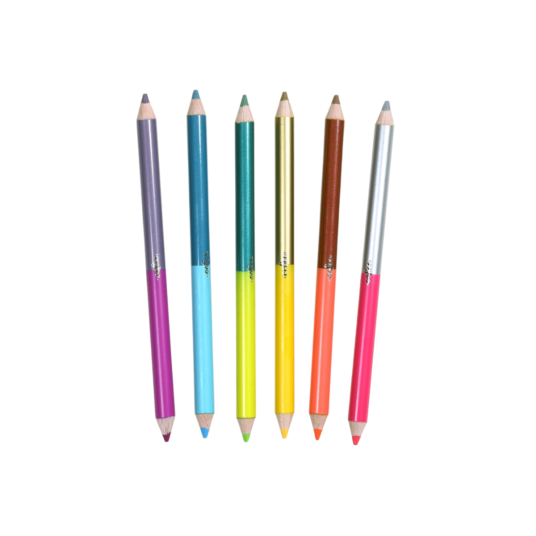 Jumbo Double-Sided Color Pencils — 12 Colors