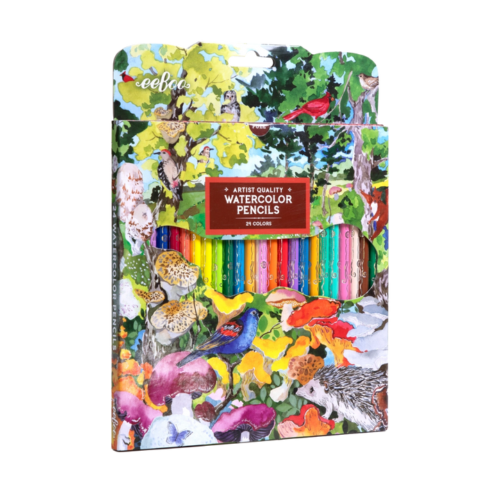 Mushroom Watercolor Pencils — Set of 24