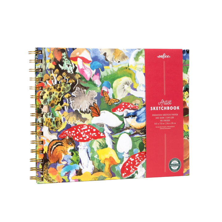 Mushroom Hardcover Artist Sketchbook