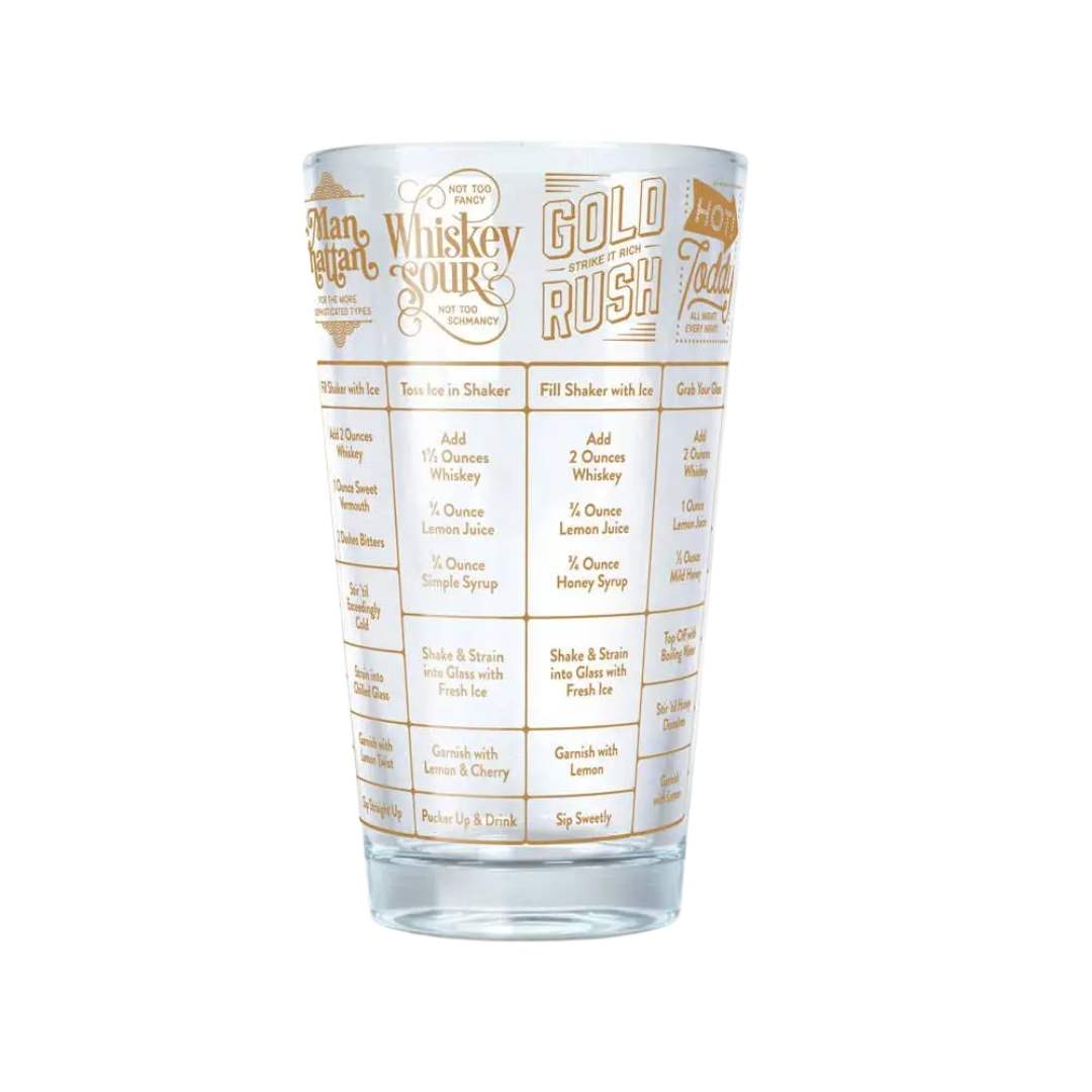 Good Measure Recipe Glass - Whiskey