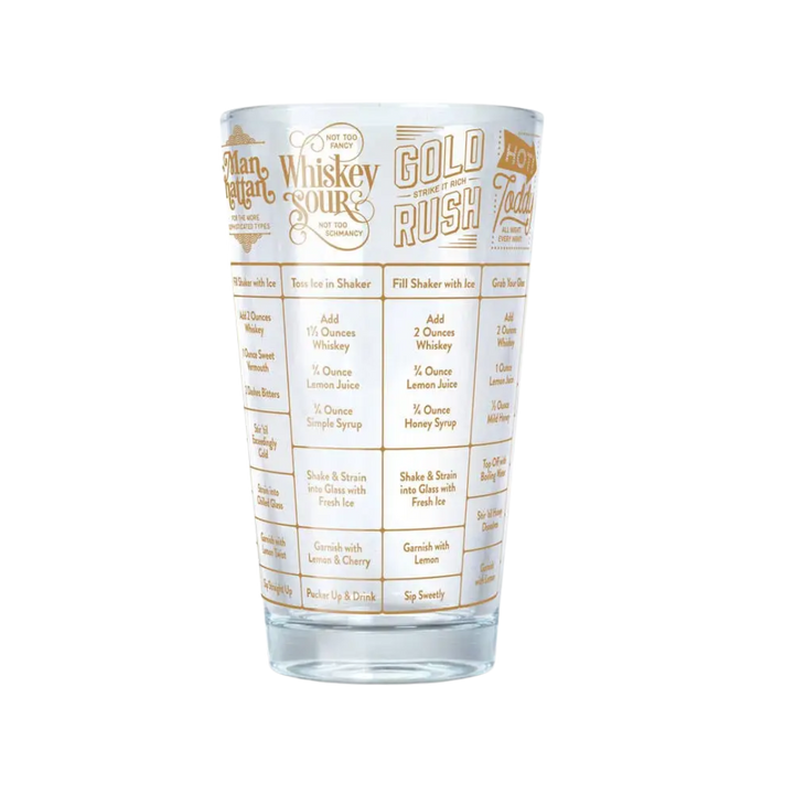 Good Measure Recipe Glass - Whiskey