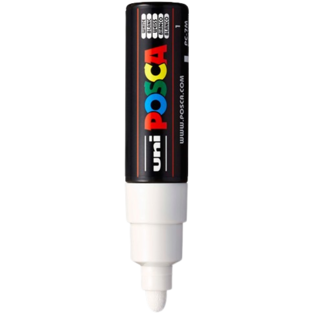 Posca PC-7M Paint Marker Broad Bullet Tip - White