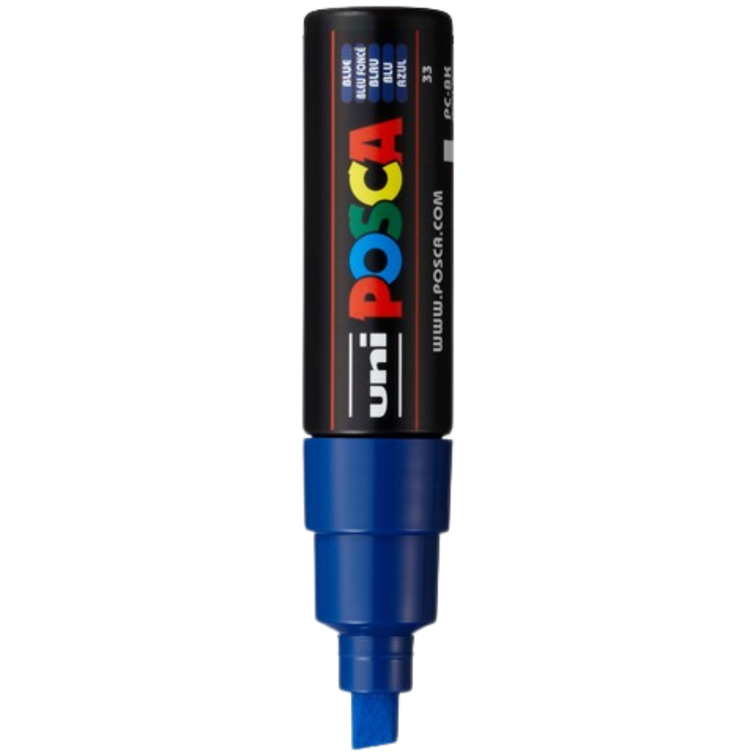 Posca PC-8K Paint Marker Broad Chisel Tip - Blue