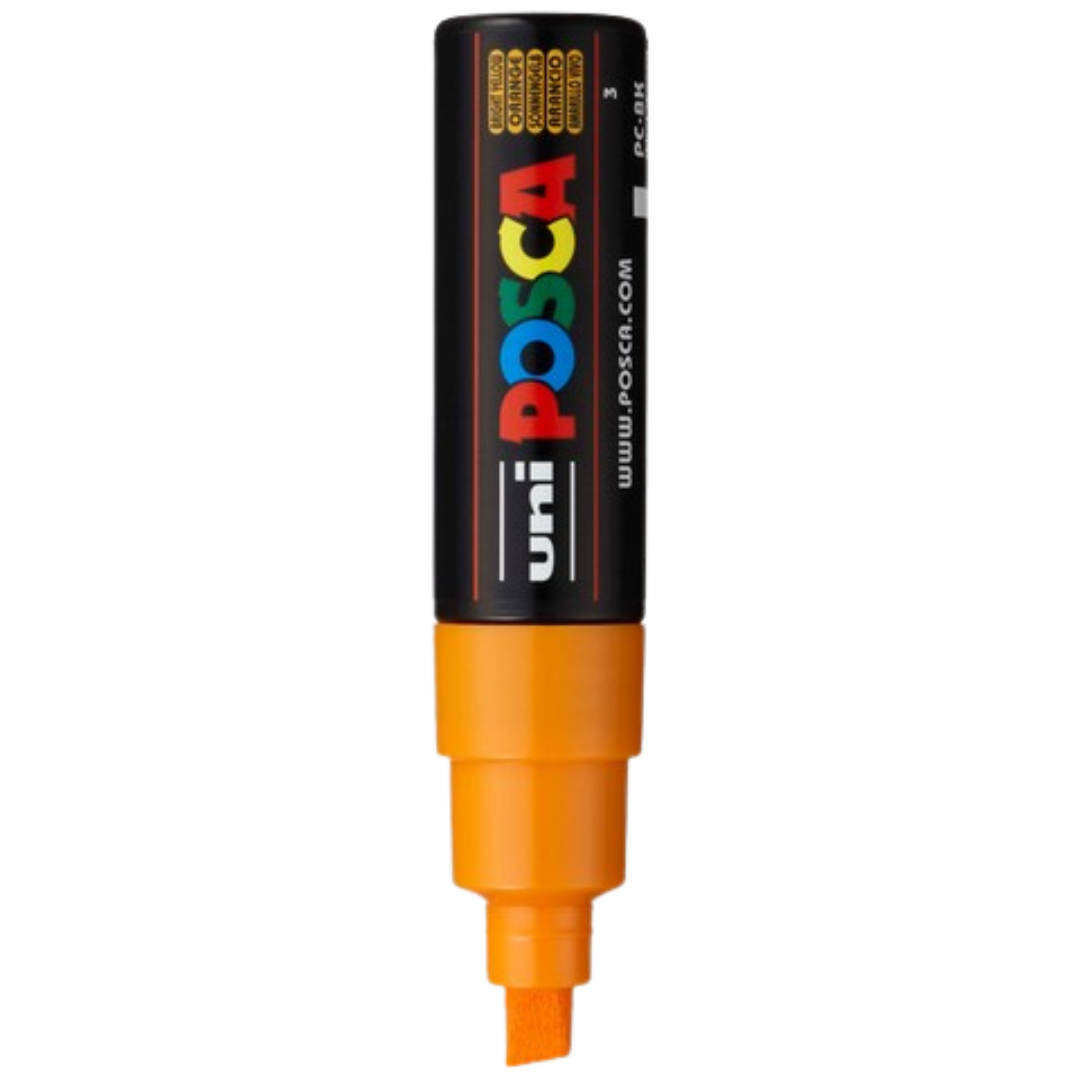 Posca PC-8K Paint Marker Broad Chisel Tip - Bright Yellow