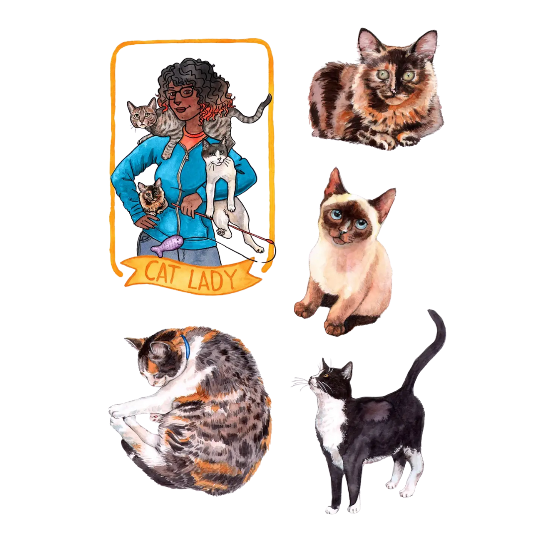 Cat's Meow Sticker Book