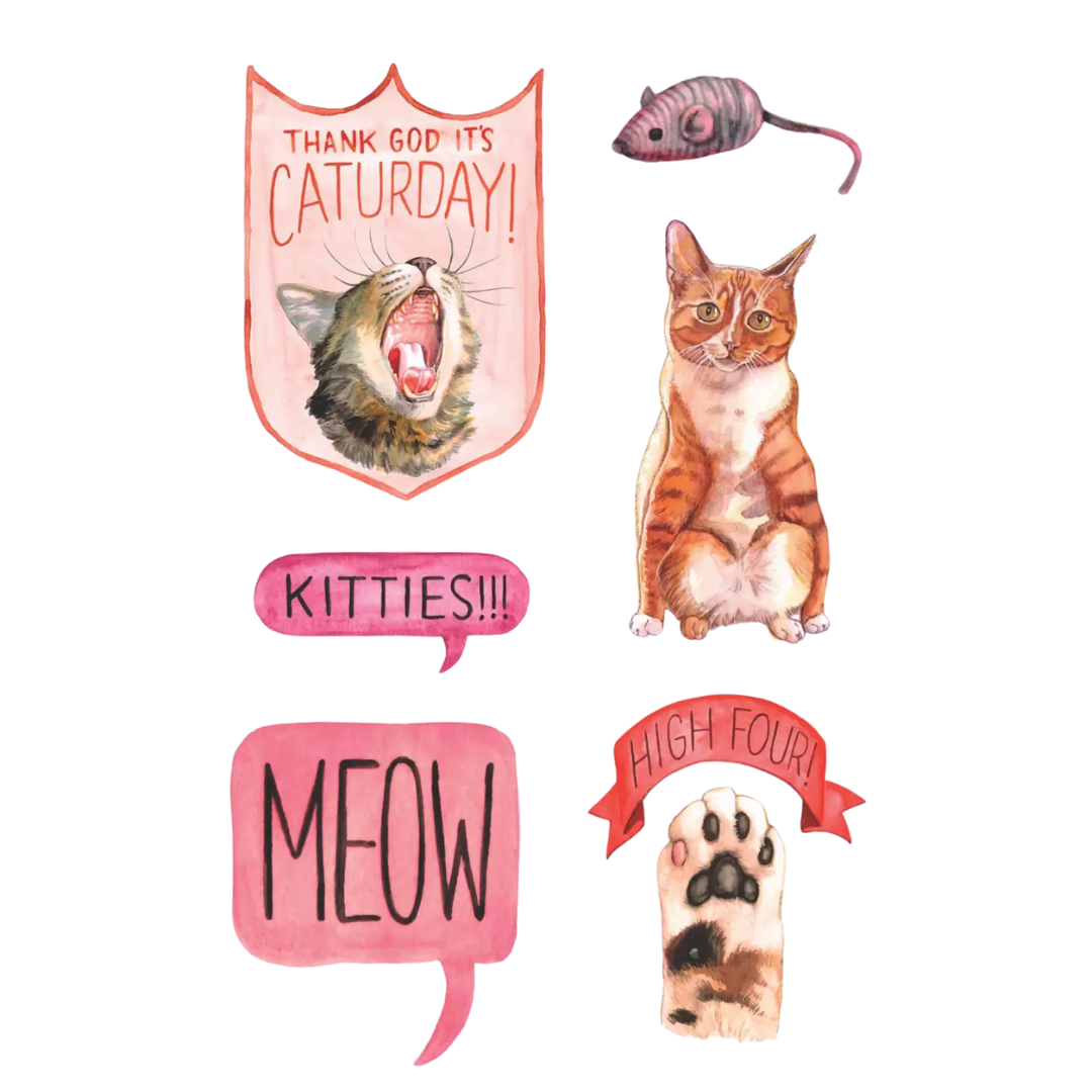 Cat's Meow Sticker Book