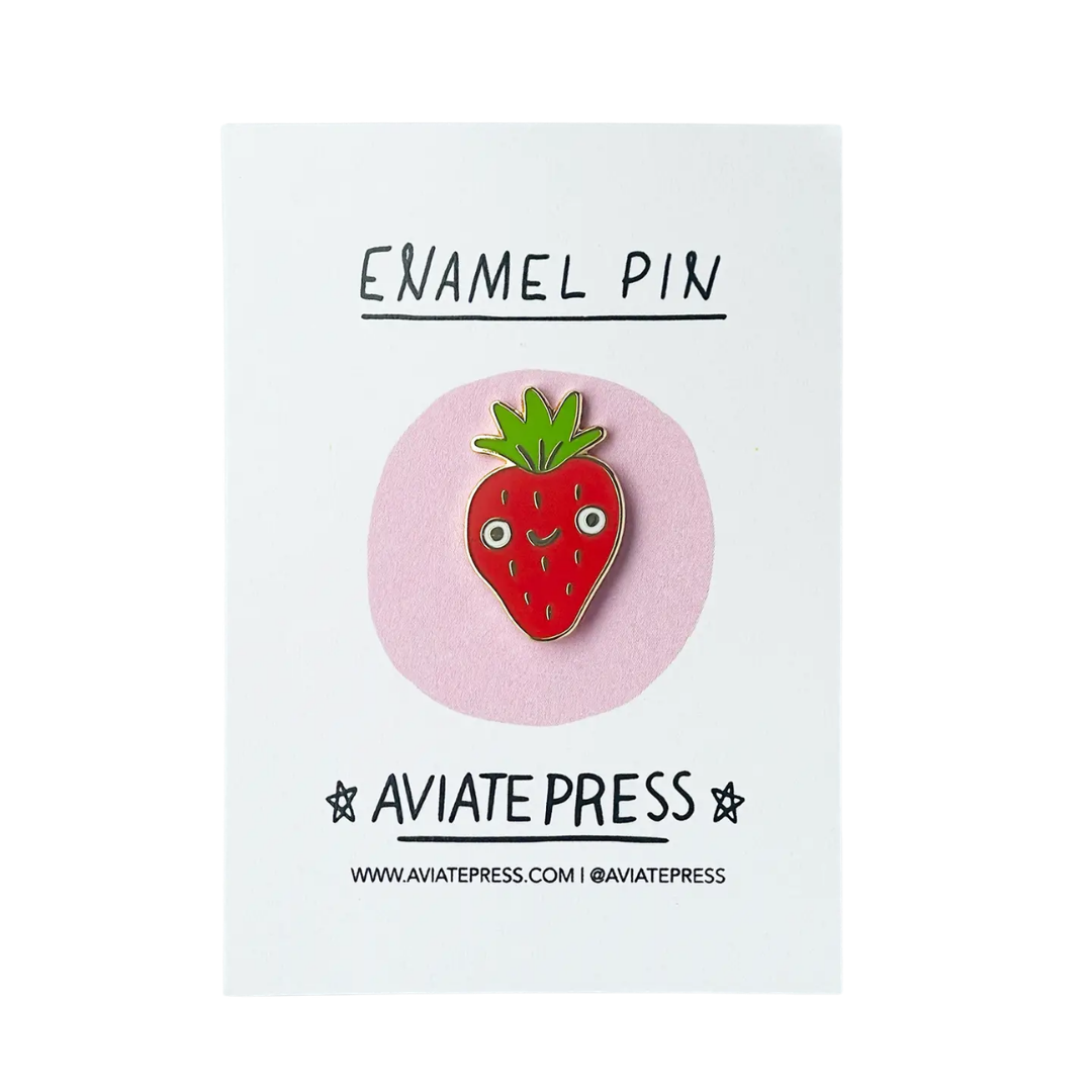 Strawberry Enamel Pin