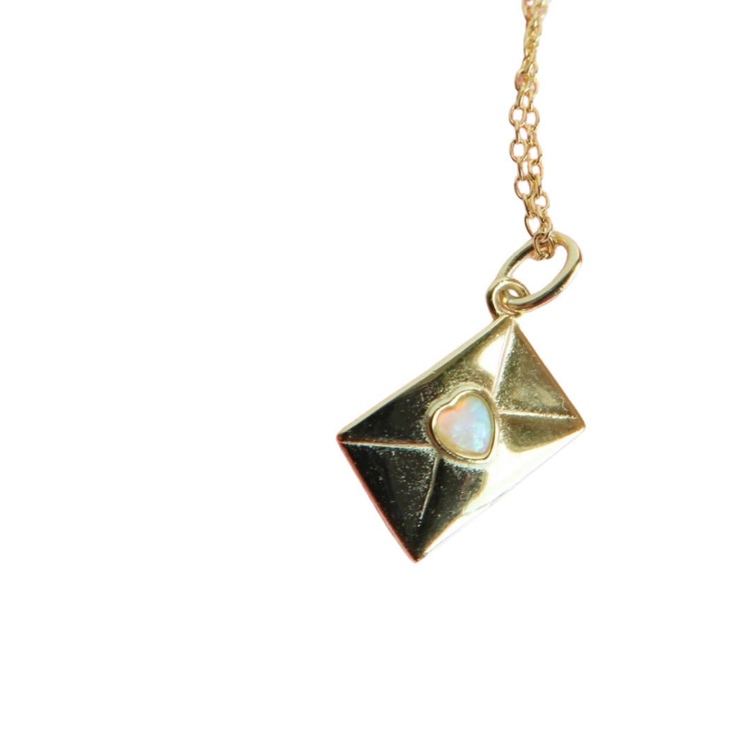 I Miss You Postcard Necklace