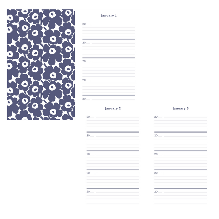 Marimekko One Line A Day - Red Unikko