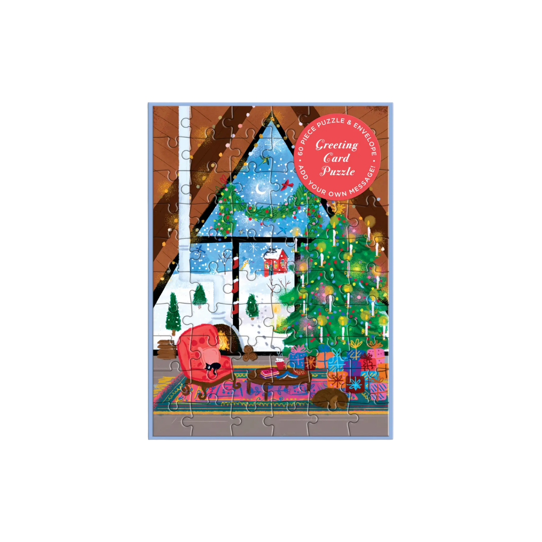 Joy Laforme Cozy Cabin Greeting Card Puzzle