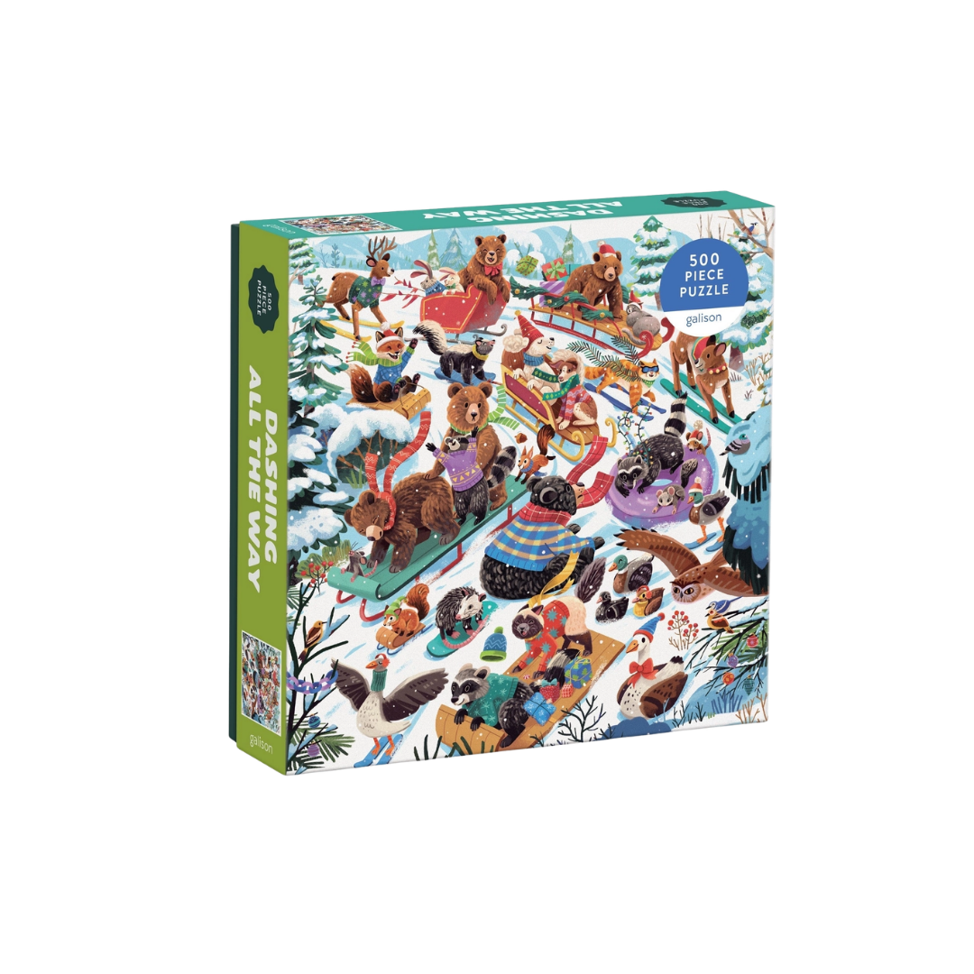 Dashing All the Way 500 Piece Puzzle