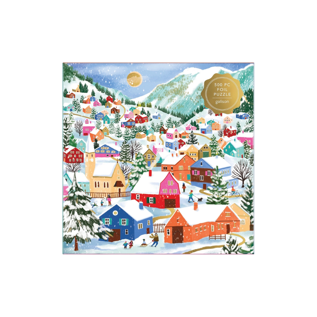 Swiss Alpine Village 500 Piece Foil Puzzle