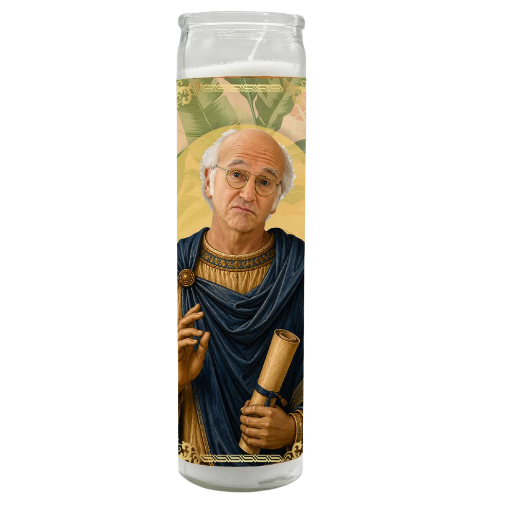 Saint of Petty Grievances Candle (Larry David)
