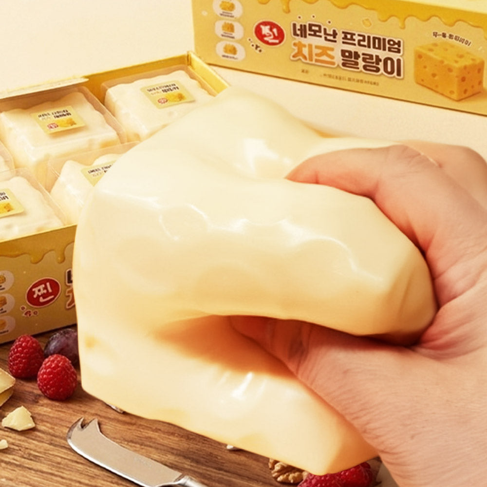 Premium Cheese Squishy Toy Super Soft Jumbo Stress Relief