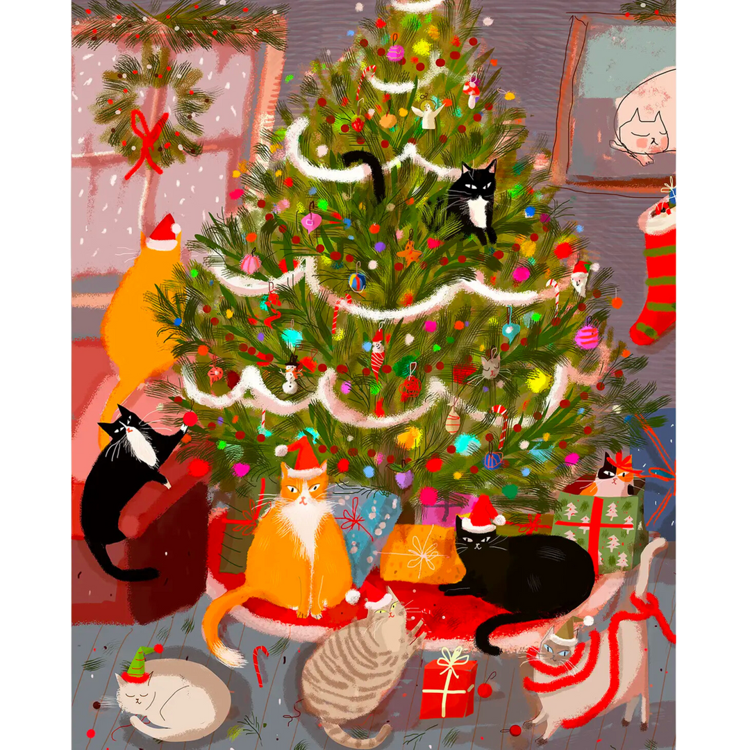 Meowy Christmas Cat Card