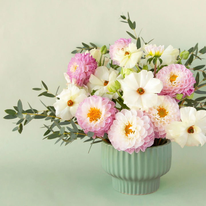 Presley Pedestal Vase Jade