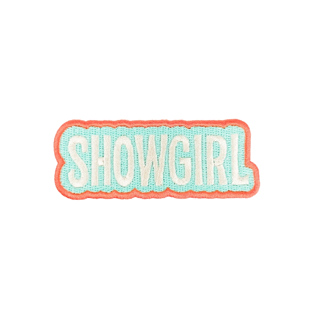 Showgirl Embroidered Iron-On Patch