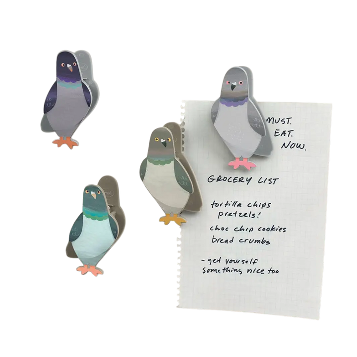 Peckish Pigeon Bag Clips (4 ct)