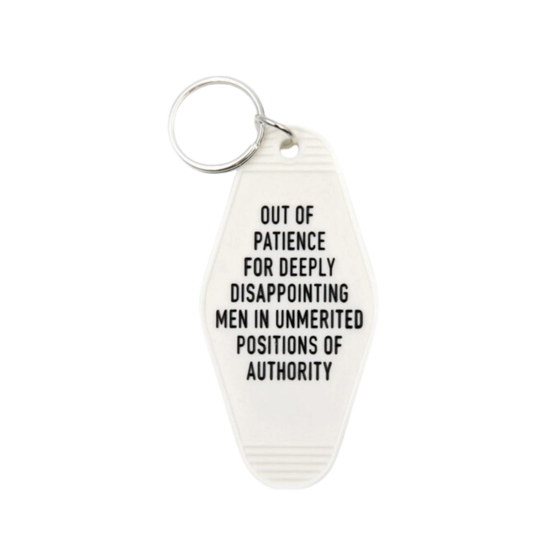 Out of Patience For Deeply Disappointing Men Motel Style Keychain