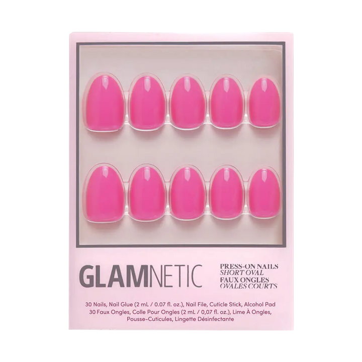 Hot Pink Press-On Nails