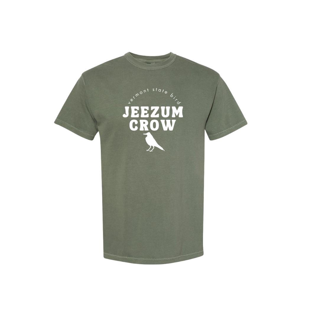 Jeezum Crow Moss Unisex Green Heavyweight T-Shirt