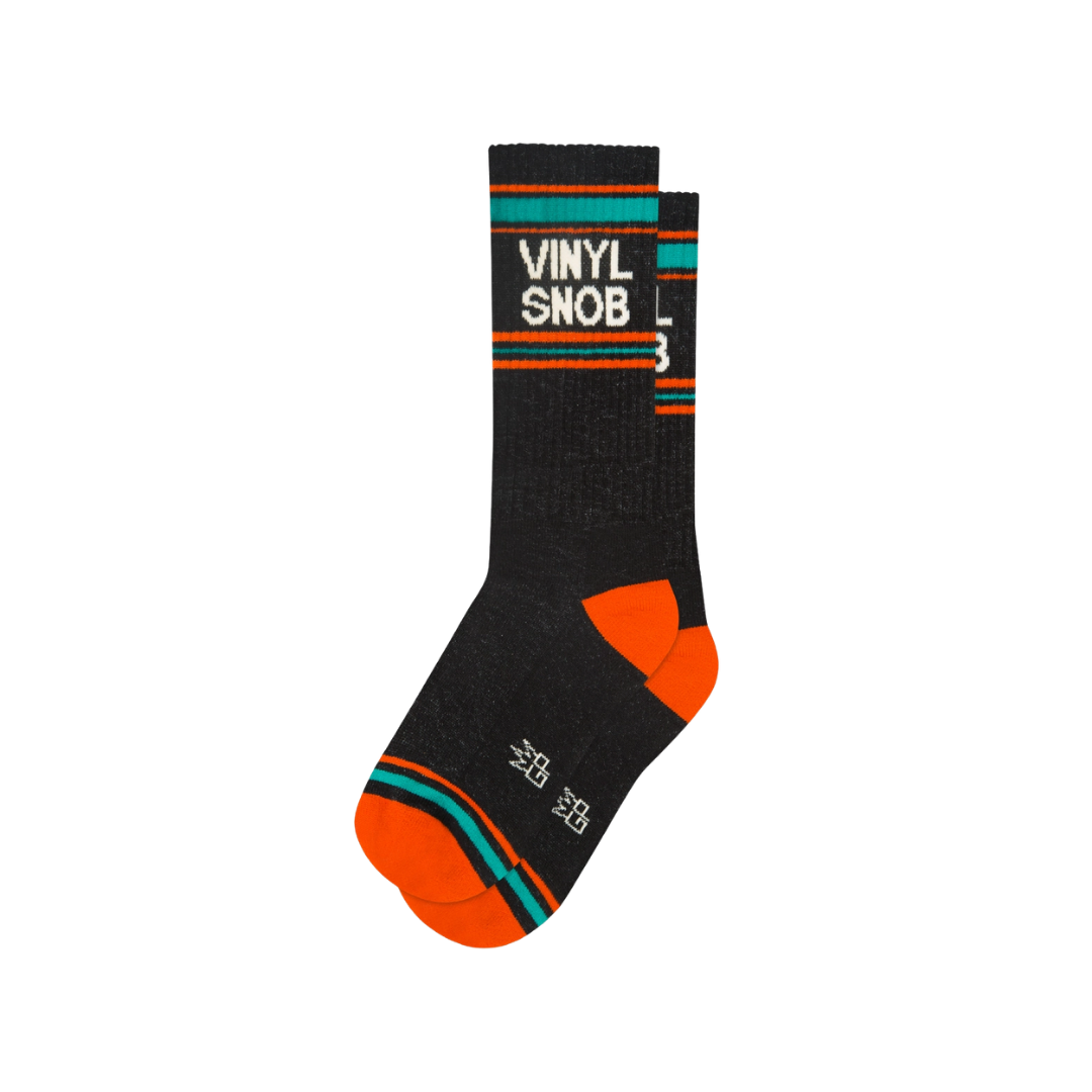 Vinyl Snob Gym Crew Socks