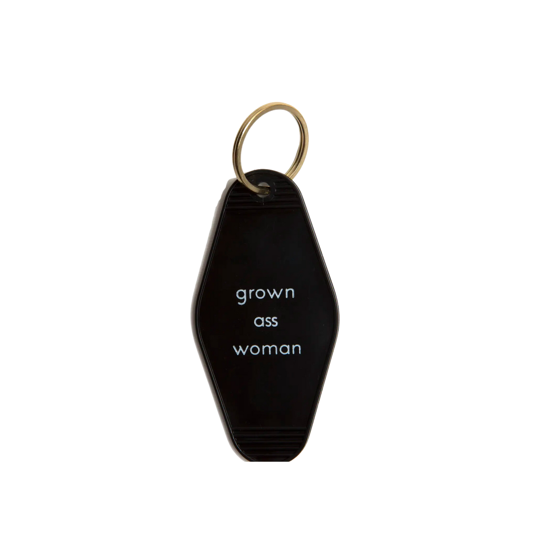 Grown Ass Woman Motel Key Tag