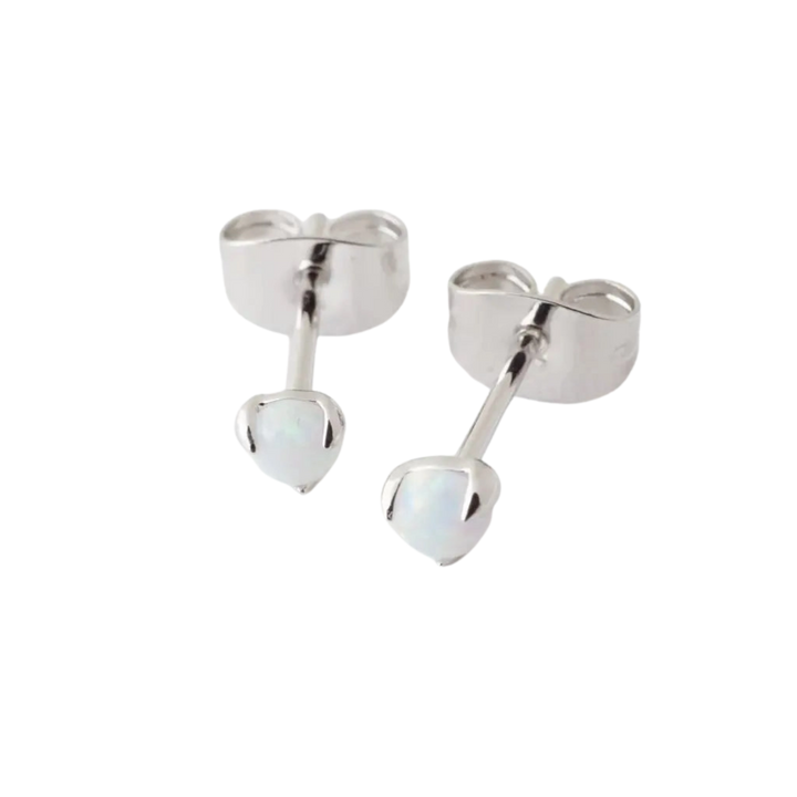 Opal Orb Solitaire Studs