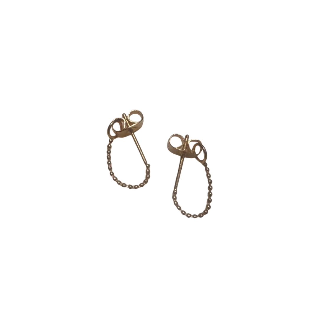Ball Chain Huggies