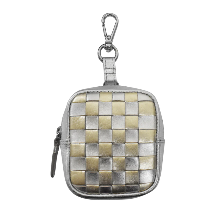 Checkerboard Rectangle Pouch Charm