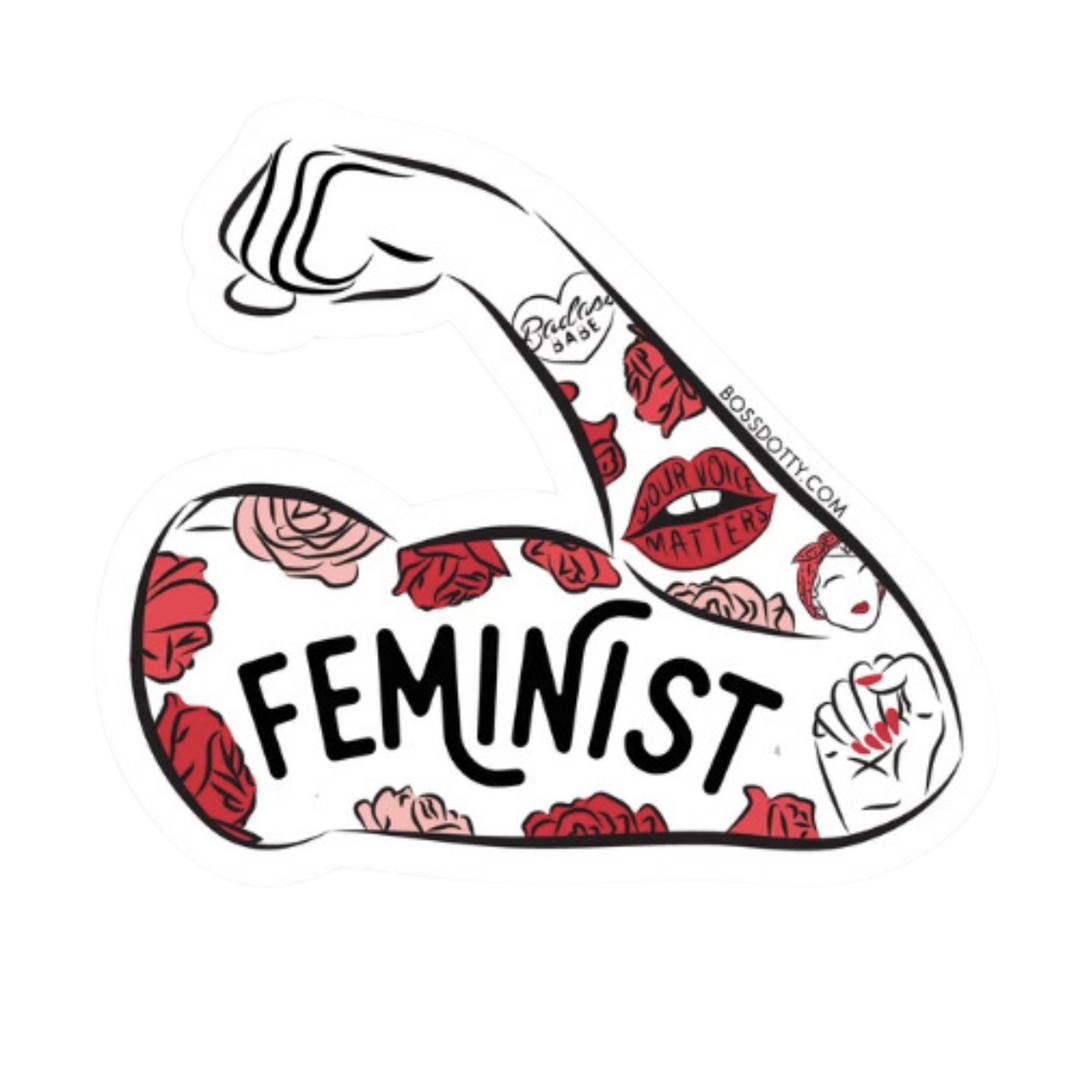 Feminist Tattoo Sleeve Sticker