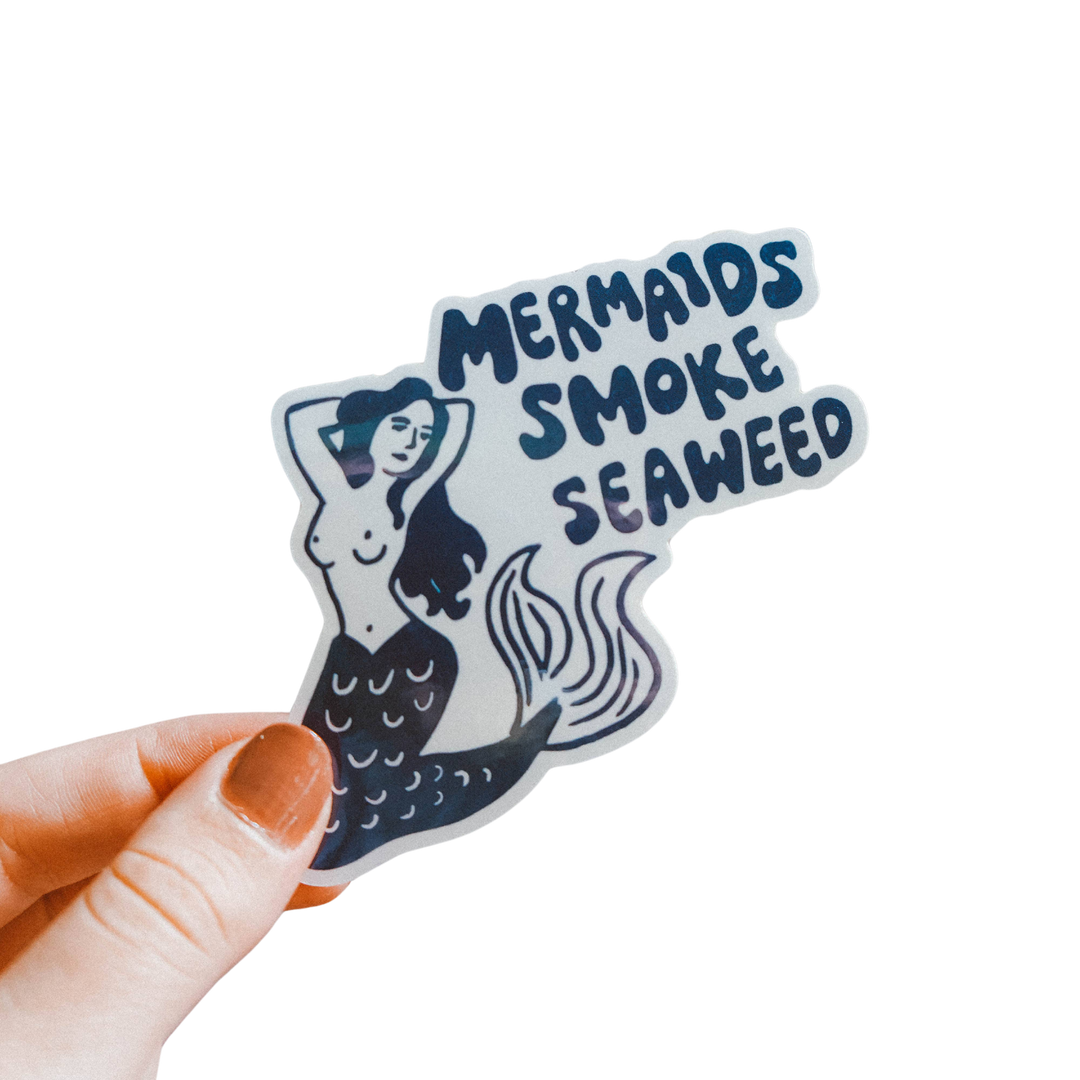 Mermaids Smoke Seaweed Sticker