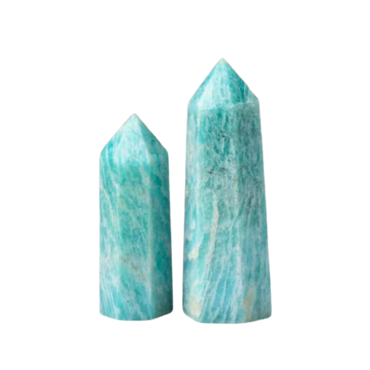 Natural Amazonite Pointed Wand - 2" to 2.3"