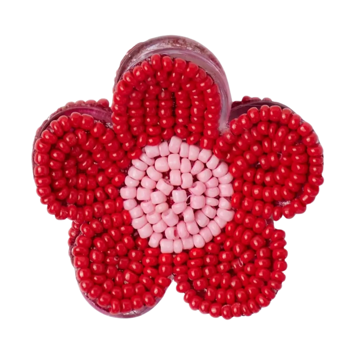 Molly Flower Beaded Hair Claw Clip