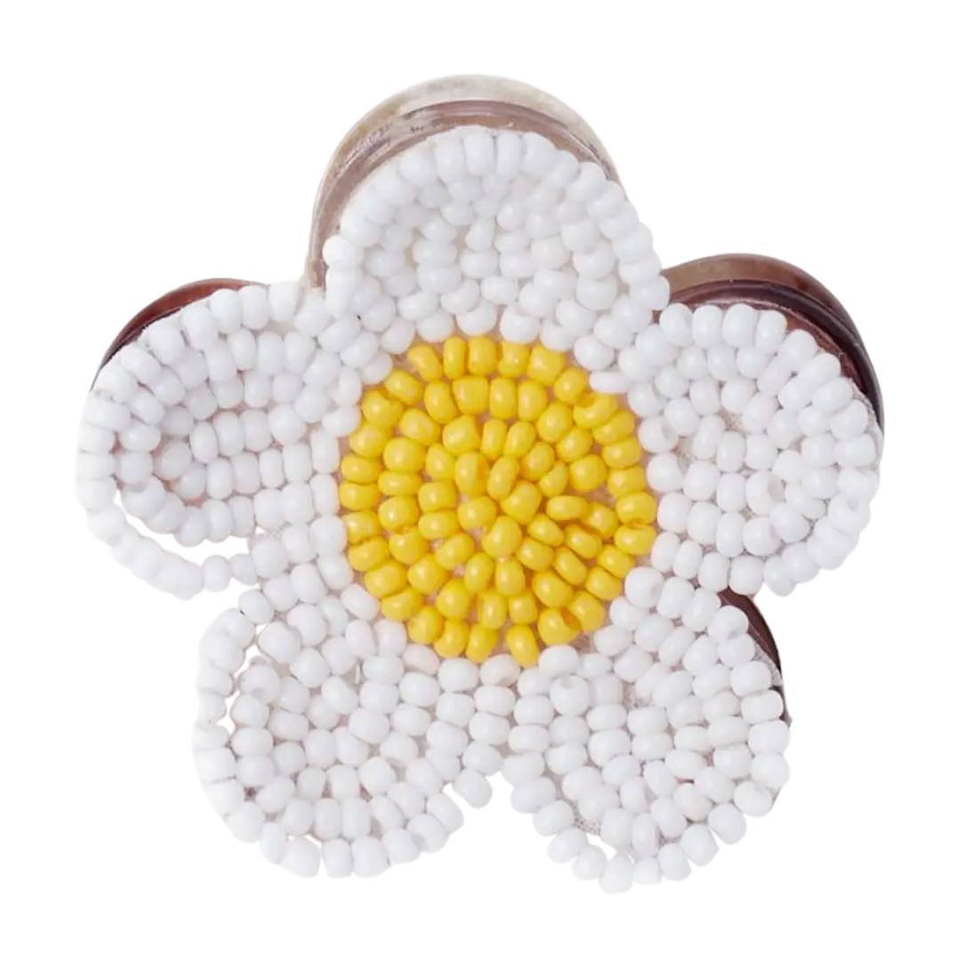 Molly Flower Beaded Hair Claw Clip