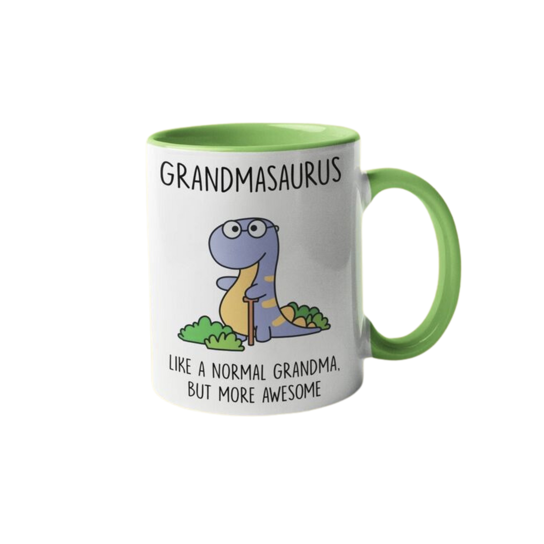 Grandmasaurus Like A Normal Grandma But More Awesome light green
