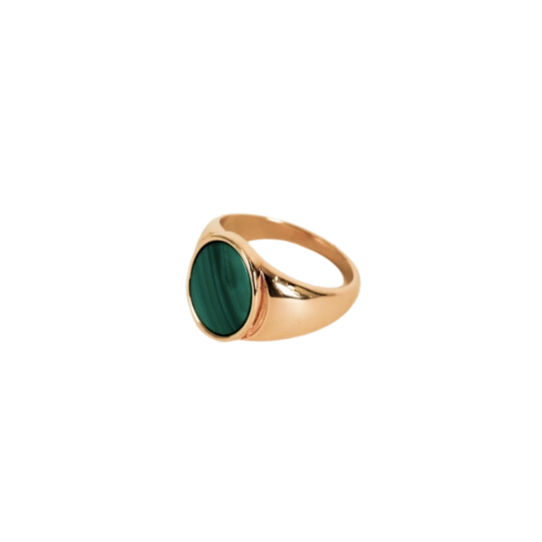 Malachite Signet Ring