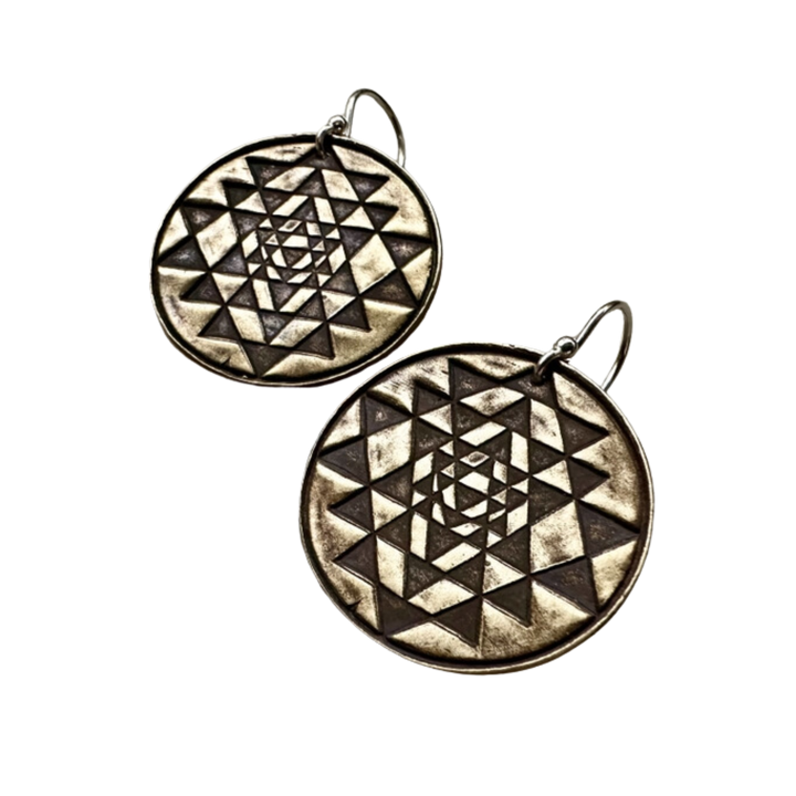 Sri Yantra Earrings