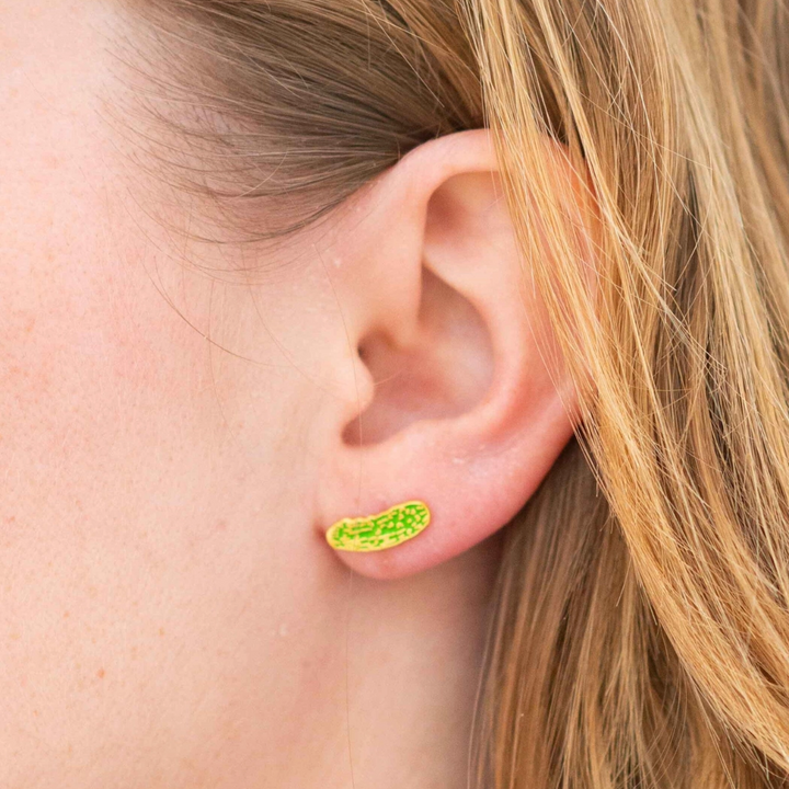 Pickle Enamel Earrings